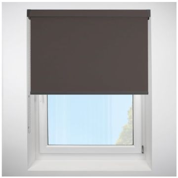 Polaris Blackout Bark Grip Fit Roller Blind with Anthracite Cassette