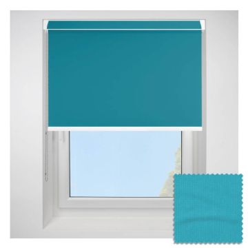 Polaris Blackout Teal Grip Fit Roller Blind