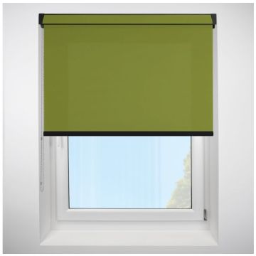 Polaris Olive Grip Fit Roller Blind with Black Cassette