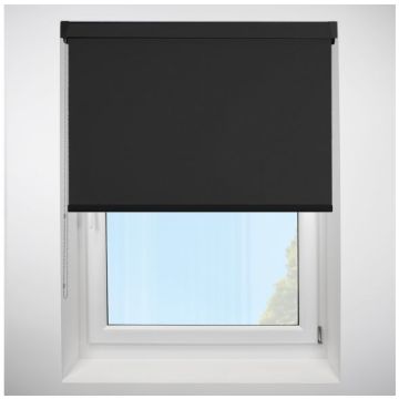 Polaris Blackout Black Grip Fit Roller Blind with Black Cassette