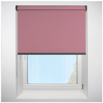 Polaris Blackout Rose Grip Fit Roller Blind with Anthracite Cassette