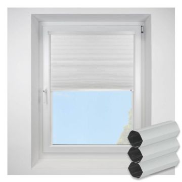 Intu Hive Blackout Fr White Pleated Blind