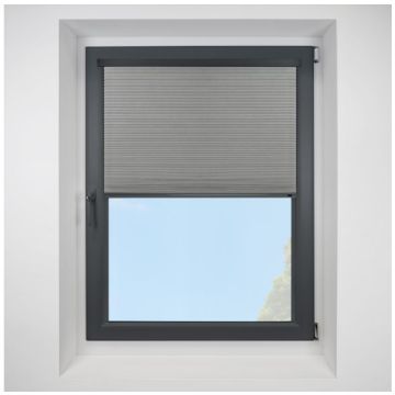 Intu Hive Gratia Granite Pleated Blind With Anthracite Cassette