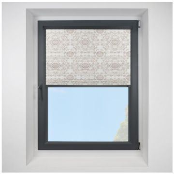 Intu Hive Muse Neutral Pleated Blind With Anthracite Cassette