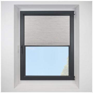 Intu Hive Silkweave Blackout Elephant Pleated Blind With Gunmetal Cassette
