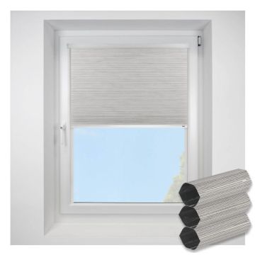 Intu Hive Silkweave Blackout Elephant Pleated Blind With White Cassette
