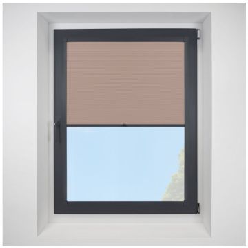 Astral Blackout Blush Perfect Fit Pleated Blinds with Anthracite Frame