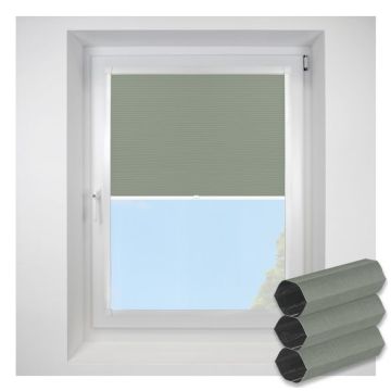 Astral Blackout Eucalyptus Perfect Fit Pleated Blinds