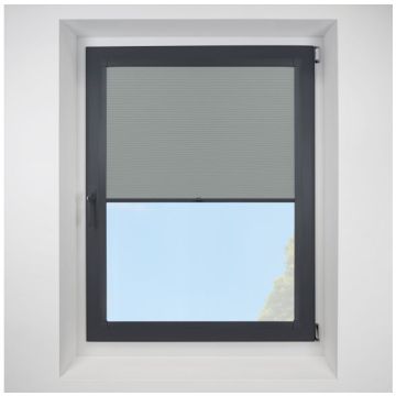 Astral Blackout Pebble Perfect Fit Pleated Blinds with Anthracite Frame