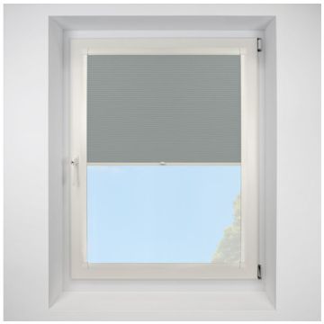 Astral Blackout Pebble Perfect Fit Pleated Blinds with Cream Frame