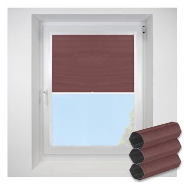 Astral Blackout Red Rust Perfect Fit Pleated Blinds