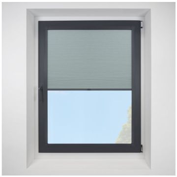 Celeste Duckegg Perfect Fit Pleated Blinds with Anthracite Frame