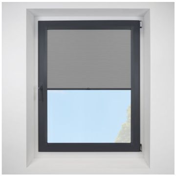 Celeste Silver Perfect Fit Pleated Blinds with Anthracite Frame