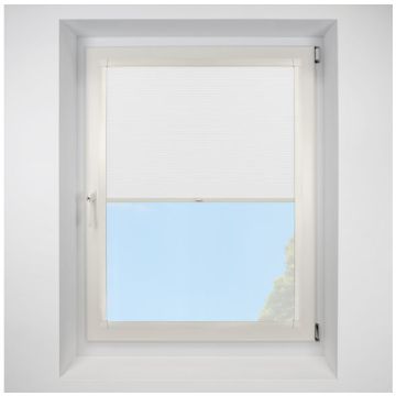 Celeste White Perfect Fit Pleated Blinds with Cream Frame