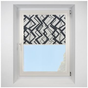 Hive Decadence Black Perfect Fit Pleated Blinds with Cream Frame