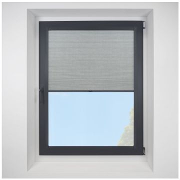 Hive Deluxe Blackout Dove Perfect Fit Pleated Blinds with Anthracite Frame