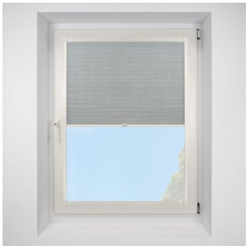 Hive Deluxe Blackout Dove Perfect Fit Pleated Blinds with Cream Frame