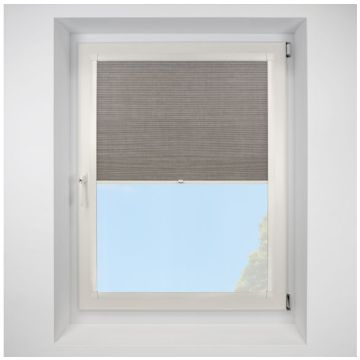 Hive Deluxe Blackout Nutshell Perfect Fit Pleated Blinds with Cream Frame