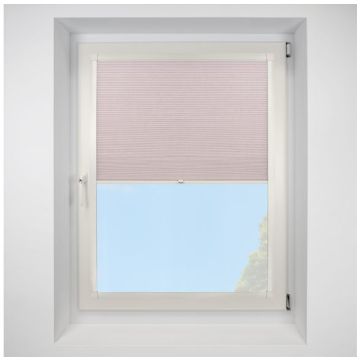 Hive Deluxe Blackout Rose Perfect Fit Pleated Blinds with Cream Frame