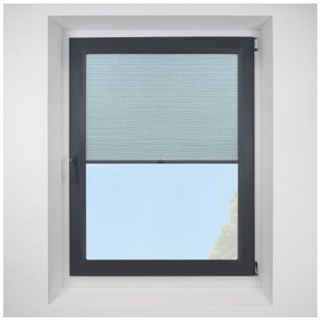 Hive Deluxe Blackout Sky Perfect Fit Pleated Blinds with Anthracite Frame