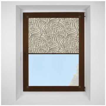 Hive Envy Moonrock Perfect Fit Pleated Blinds with Mahogany Frame