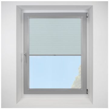 Hive Gratia Sky Perfect Fit Pleated Blinds with Light Grey Frame