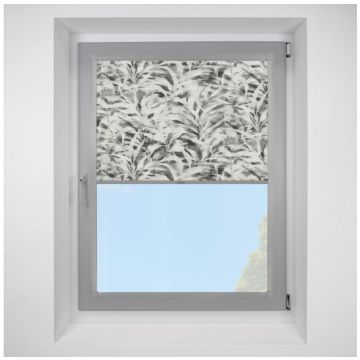 Hive Idole Grey Perfect Fit Pleated Blinds with Silver Frame