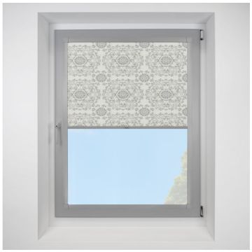 Hive Muse Grey Perfect Fit Pleated Blinds with Light Grey Frame