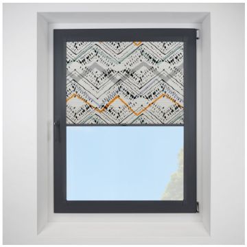 Hive Nirvana Black Perfect Fit Pleated Blinds with Anthracite Frame