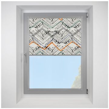Hive Nirvana Black Perfect Fit Pleated Blinds with Silver Frame