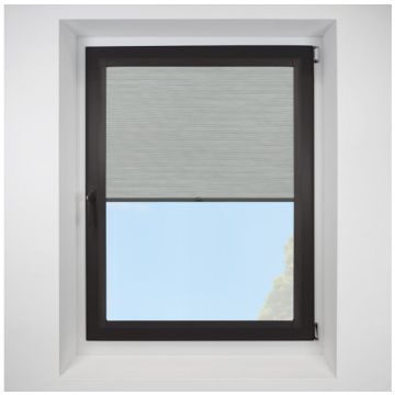 Silkweave ash Perfect Fit RollerPleated Blind