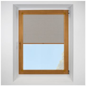Hive Telia Nutshell Perfect Fit Pleated Blinds with Golden Oak Frame