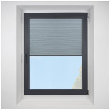 Hive Telia Sapphire Perfect Fit Pleated Blinds with Anthracite Frame
