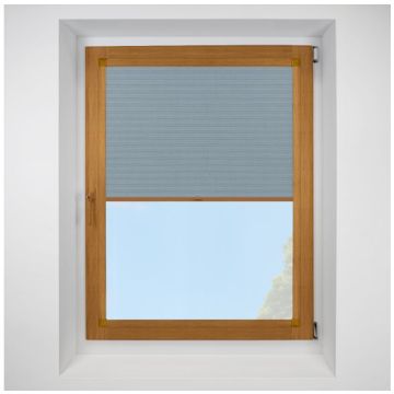 Hive Telia Sapphire Perfect Fit Pleated Blinds with Golden Oak Frame