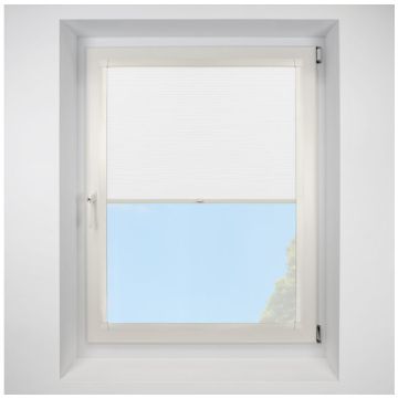 Hive Telia Swan Perfect Fit Pleated Blinds with Cream Frame