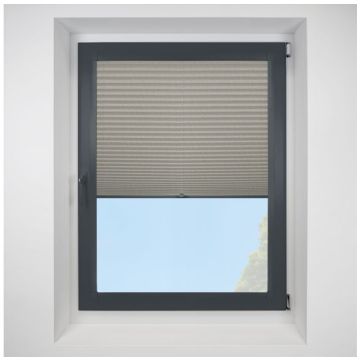 Argan Asc Eco Moon Perfect Fit Pleated Blinds with Anthracite Frame