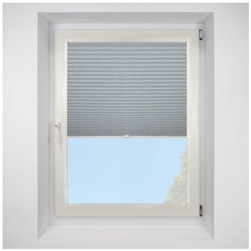 Argan Asc Eco Sky Perfect Fit Pleated Blinds with Cream Frame