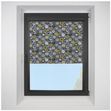 Birdsong midnight Perfect Fit RollerPleated Blind