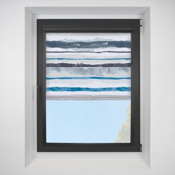 brighton stripe Perfect Fit RollerPleated Blind