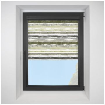 brighton stripe Perfect Fit RollerPleated Blind