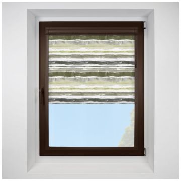 brighton stripe Perfect Fit RollerPleated Blind