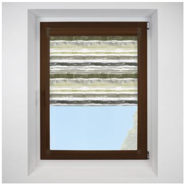 brighton stripe Perfect Fit RollerPleated Blind