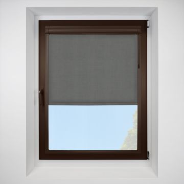 Linenweave-bo Charcoal Perfect Fit RollerPleated Blind