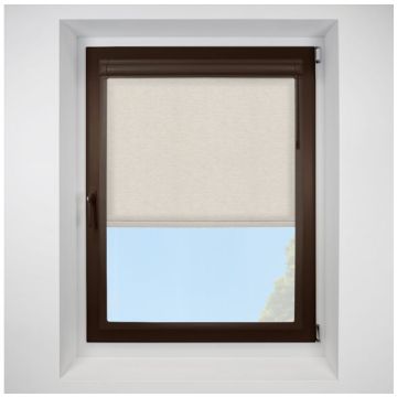 Linenweave-bo Charcoal Perfect Fit RollerPleated Blind