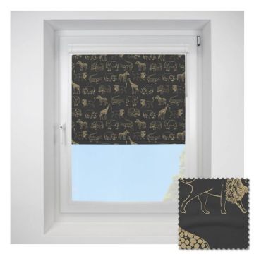 Night Safari Gold Perfect Fit Chain Operated Roller Blind