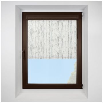 Swedish birch-silver Perfect Fit RollerPleated Blind