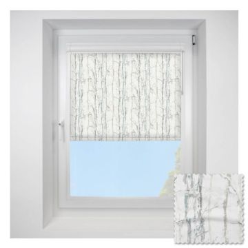 Swedish Silver Birch Perfect Fit Chain Operated Roller Blind