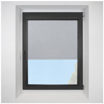 Topaz silver Perfect Fit RollerPleated Blind