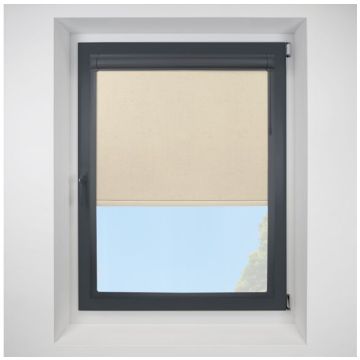 Vermont linen Perfect Fit RollerPleated Blind