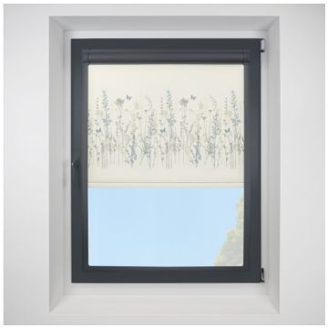 Algarve Spring Perfect Fit Roller Motorised Blind with Anthracite Frame